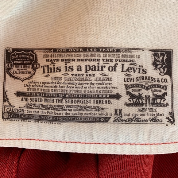 NWOT All cotton Levi’s 501 XX jeans. Unique color. 34x34 - Picture 5 of 11